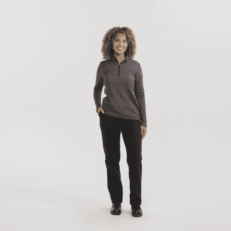 Women's Performance Quarter Zip Cadet Collar Pullover image number 11