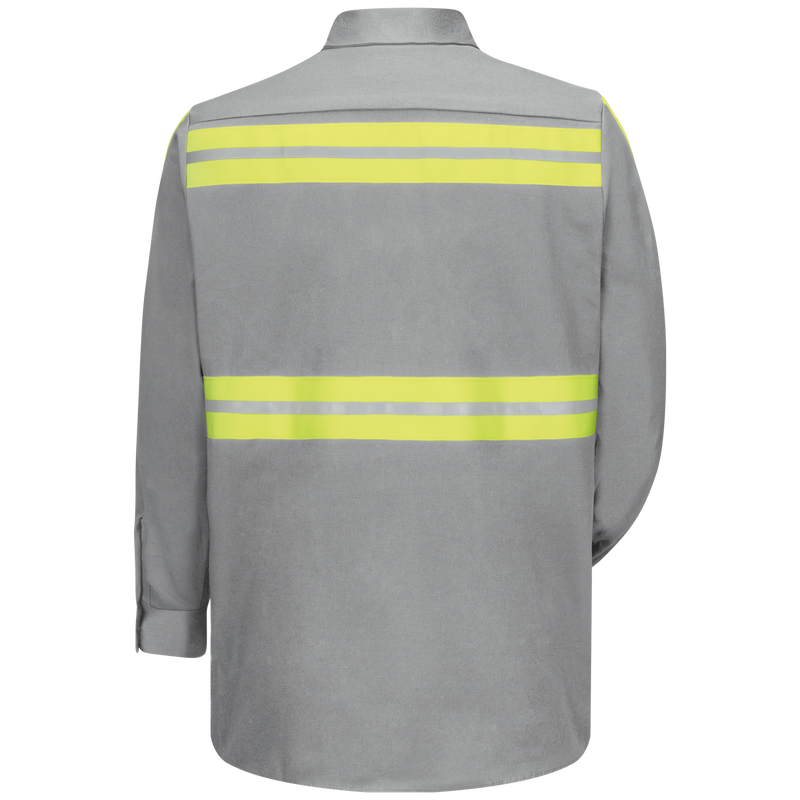 Long Sleeve Enhanced Visibility Cotton Work Shirt image number 1