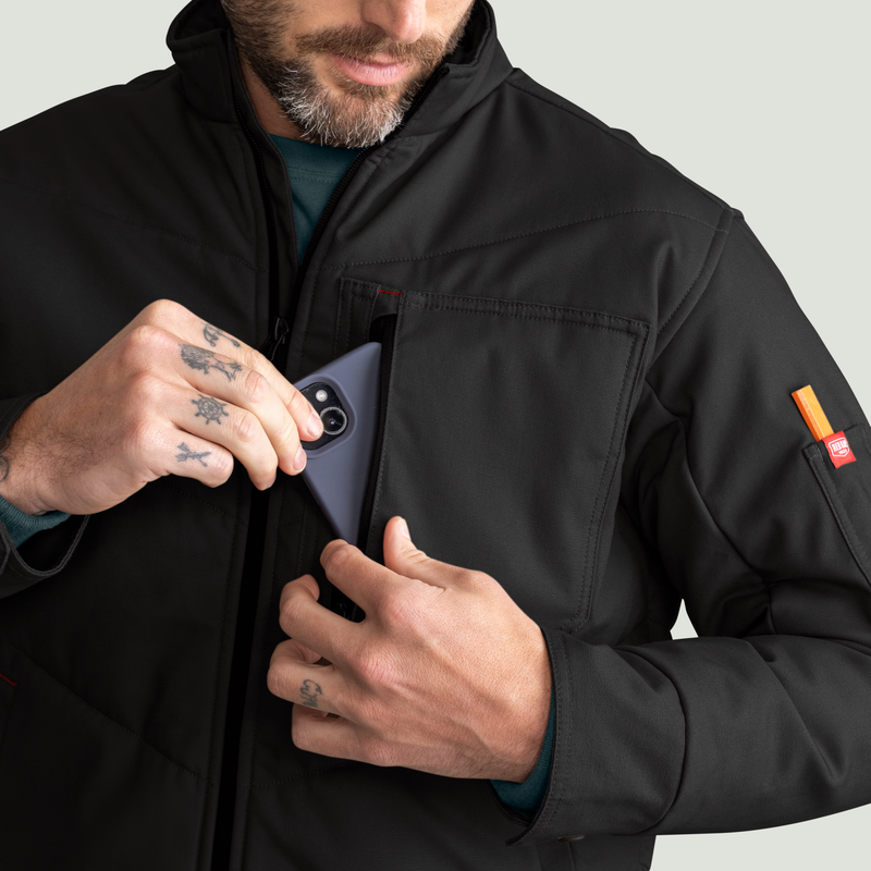 Men's Insulated Quilted Work Jacket image number 17