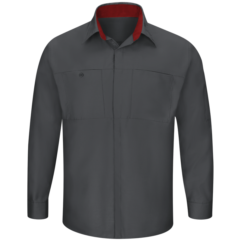 Men's Long Sleeve Performance Plus Shop Shirt with OilBlok Technology image number 0