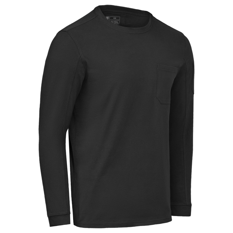 Men's Slim Fit Cotton Long Sleeve Pocket T-Shirt image number 11