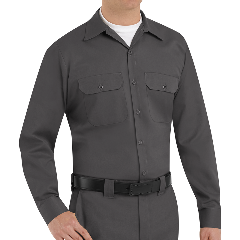 Men's Long Sleeve Utility Uniform Shirt image number 2