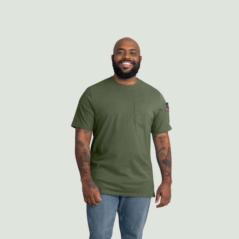 Men's Slim Fit Cotton Pocket T-Shirt image number 5