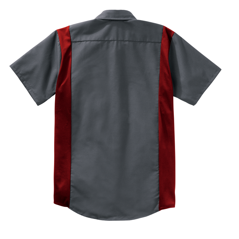 Men's Short Sleeve Performance Plus Shop Shirt With Oilblok Technology image number 10