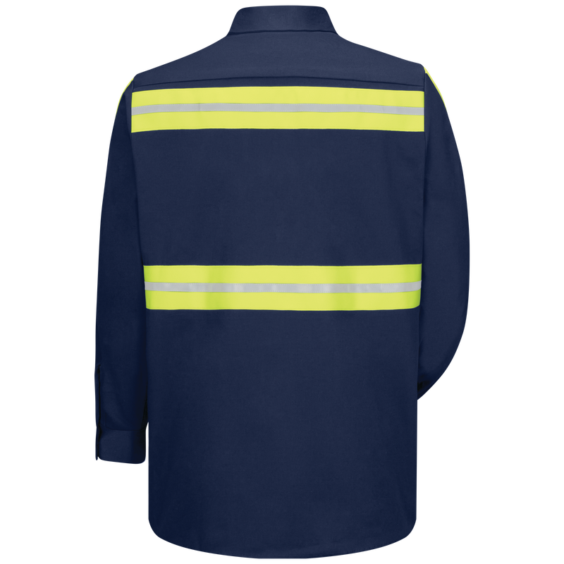 Long Sleeve Enhanced Visibility Cotton Work Shirt image number 2
