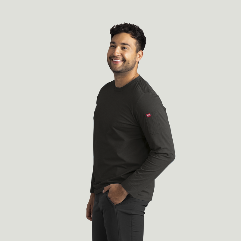 Men's Long Sleeve Midweight Slim Fit Performance Tee image number 7