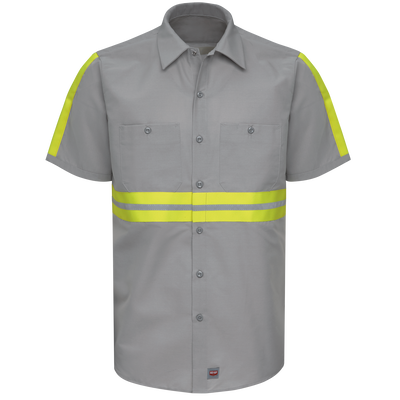 Short Sleeve Enhanced Visibility Industrial Work Shirt