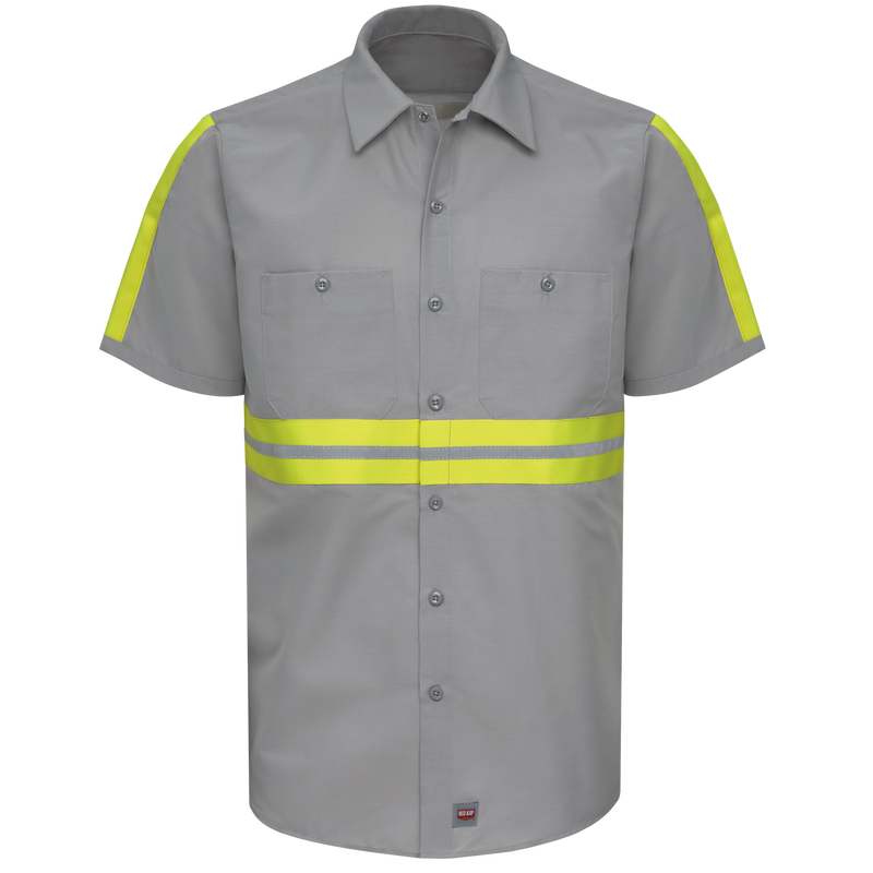 Short Sleeve Enhanced Visibility Industrial Work Shirt image number 0