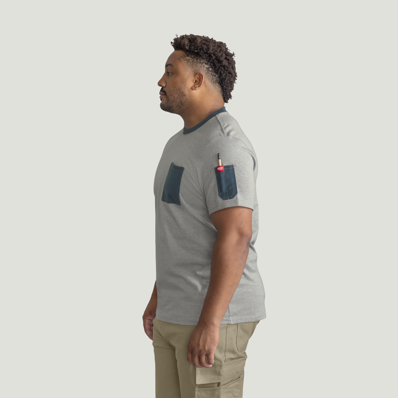 Men's Slim Fit Cotton Pocket T-Shirt image number 7