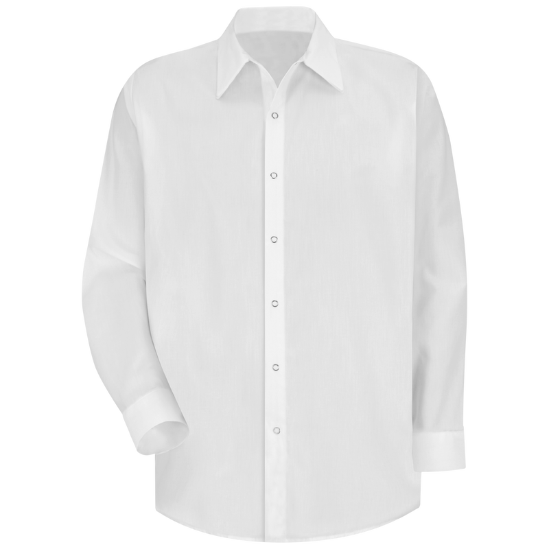 Men's Long Sleeve Specialized Pocketless Polyester Work Shirt image number 1