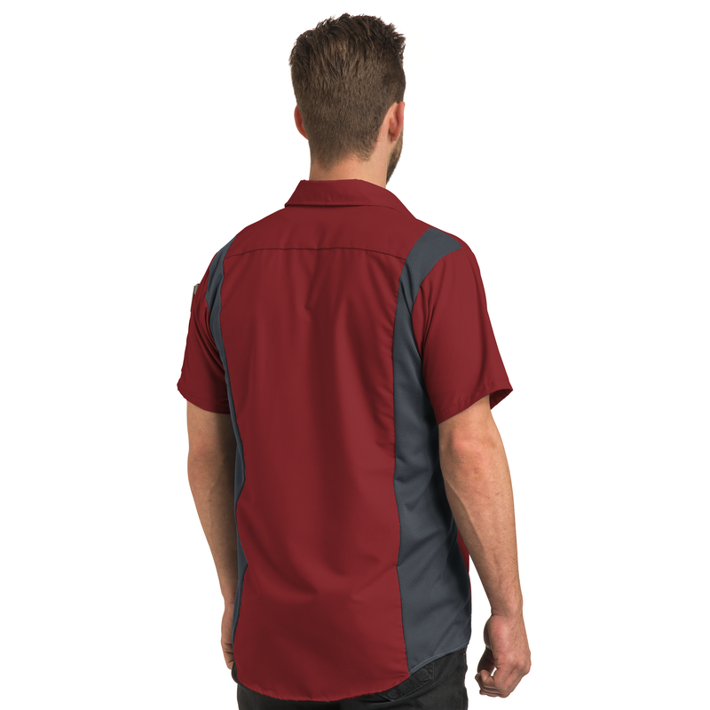Men's Short Sleeve Performance Plus Shop Shirt With Oilblok Technology image number 4