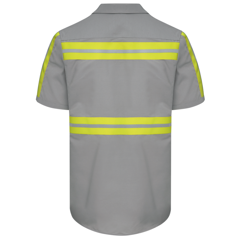 Short Sleeve Enhanced Visibility Industrial Work Shirt image number 2