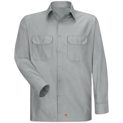 Men's Long Sleeve Solid Rip Stop Shirt