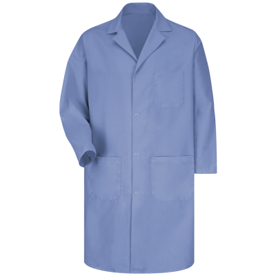 Men's Gripper-Front Lab Coat