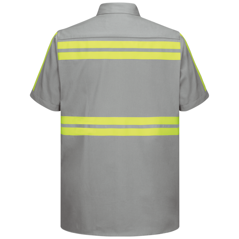 Short Sleeve Enhanced Visibility Cotton Work Shirt image number 2