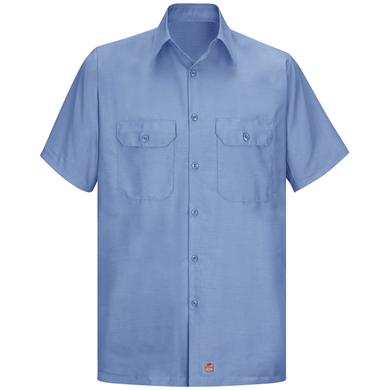 Men's Short Sleeve Solid Rip Stop Shirt image number 1