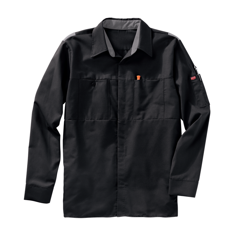 Men's Long Sleeve Performance Plus Shop Shirt with OilBlok Technology image number 4