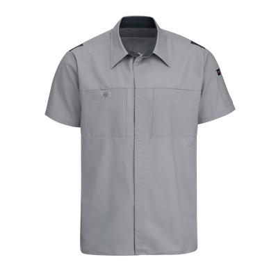 Men's Short Sleeve Performance Plus Shop Shirt With Oilblok Technology