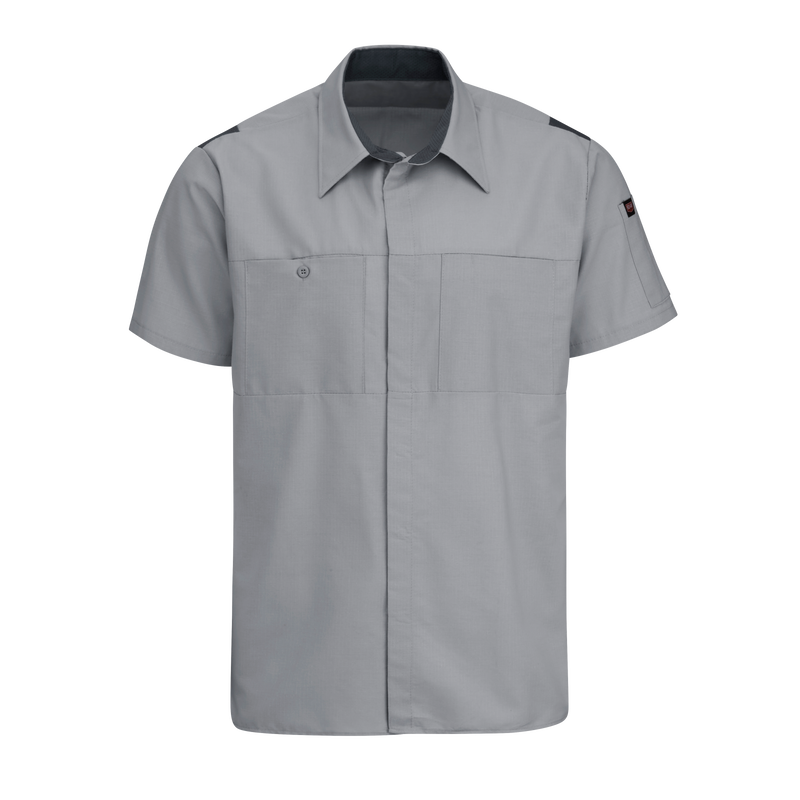 Men's Short Sleeve Performance Plus Shop Shirt With Oilblok Technology image number 0