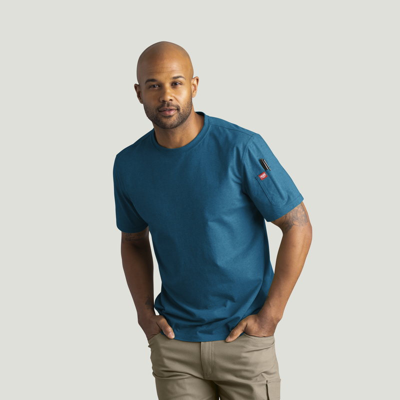 Men's Short Sleeve Midweight Slim Fit Performance Tee image number 1