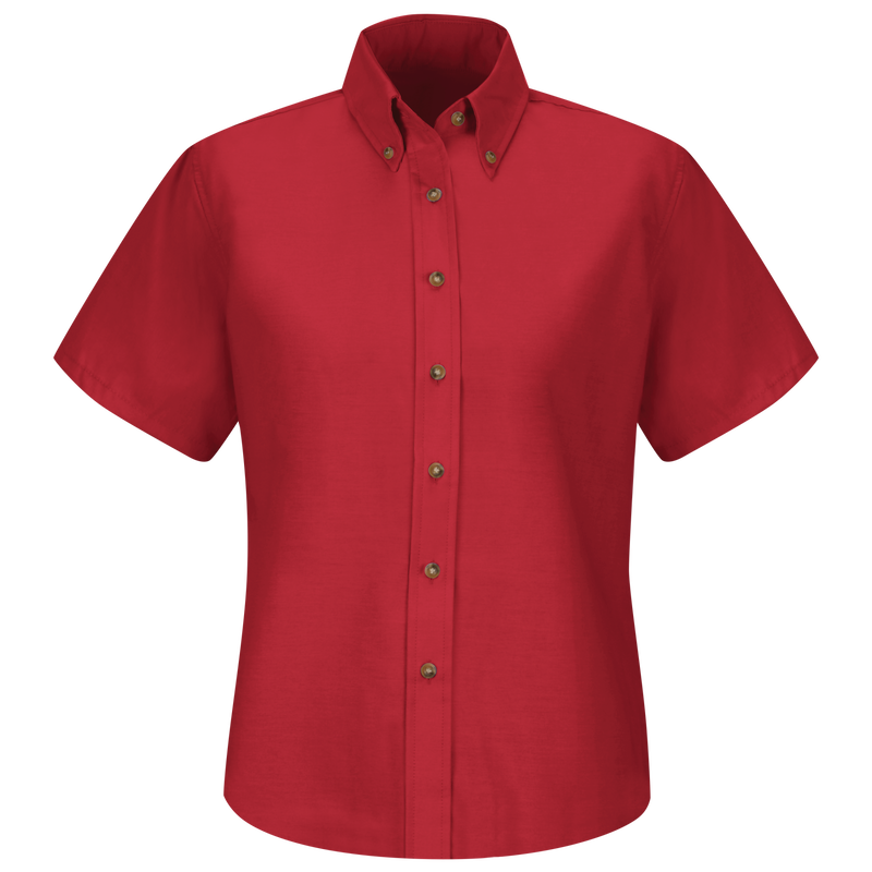 Women's Short Sleeve Poplin Dress Shirt image number 1