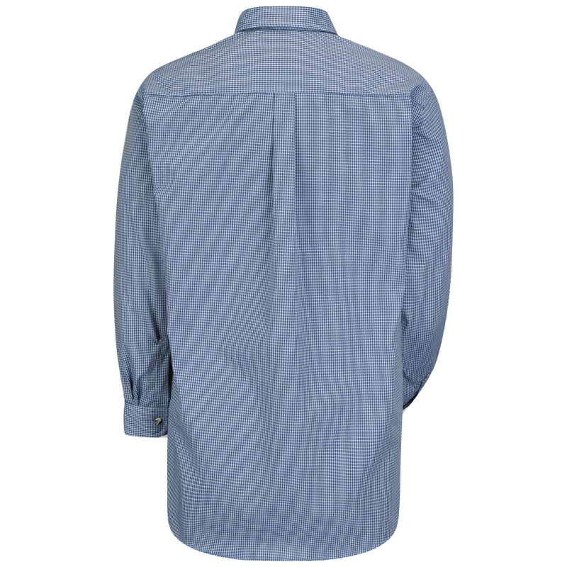 Men's Long Sleeve Mini-Plaid Uniform Shirt image number 2