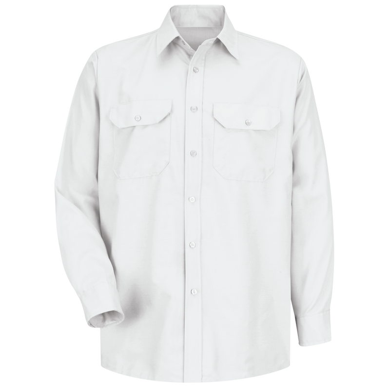 Men's Long Sleeve Solid Dress Uniform Shirt image number 0