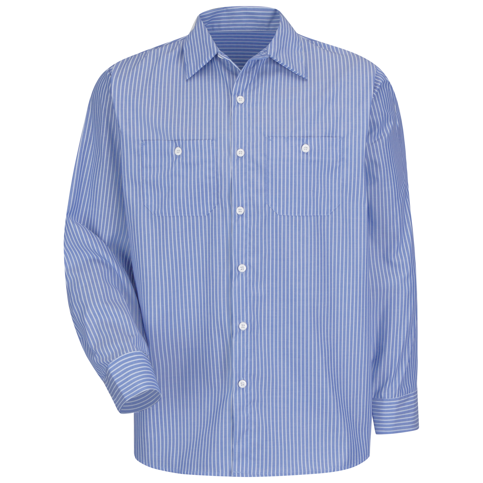 REDKAP oversized stripe work shirt XL Red Kap Men\u0027s Long Sleeve Industrial Stripe Work Shirt - Charcoal ⁄ Red ⁄  White Stripe ⁄ Small