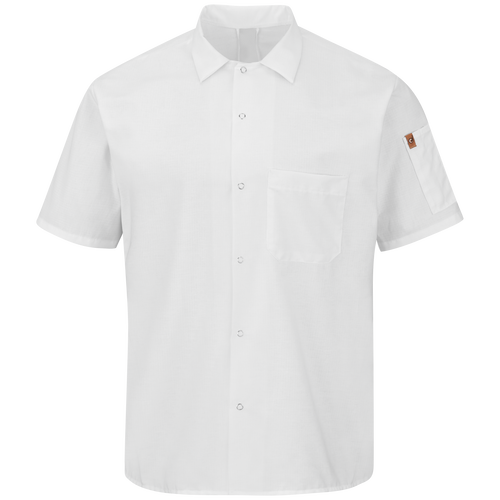 Men's Short Sleeve Cook Shirt with OilBlok + MIMIX™
