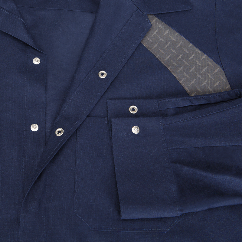 Men's Long Sleeve Diamond Plate Shop Shirt image number 4