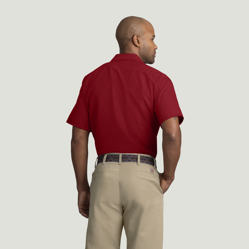 Men's Short Sleeve Industrial Work Shirt image number 2