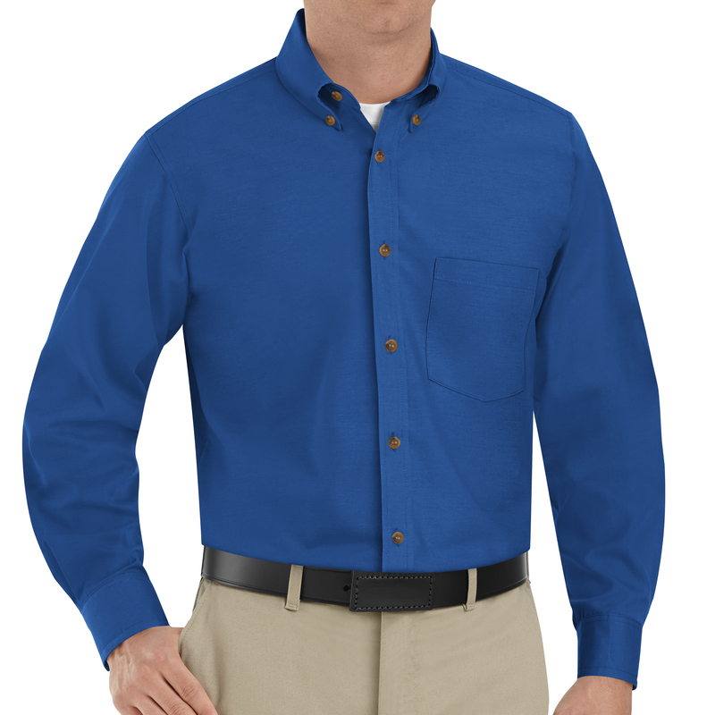 Men's Long Sleeve Poplin Dress Shirt image number 3