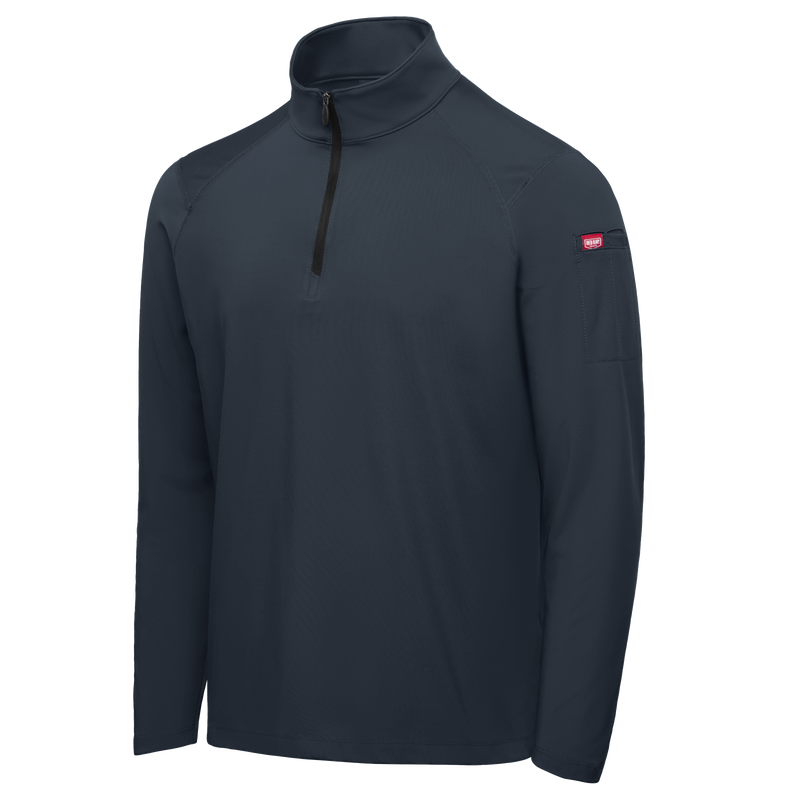 Men's Performance Quarter-Zip Cadet Collar Pullover image number 4
