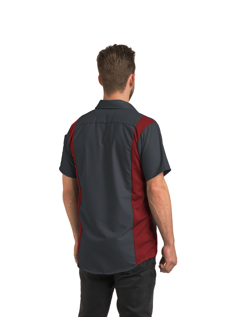 red kap men's performance plus shop shirt with oilblok technology