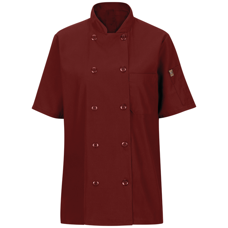 Women's Short Sleeve Chef Coat with OilBlok + MIMIX® image number 1