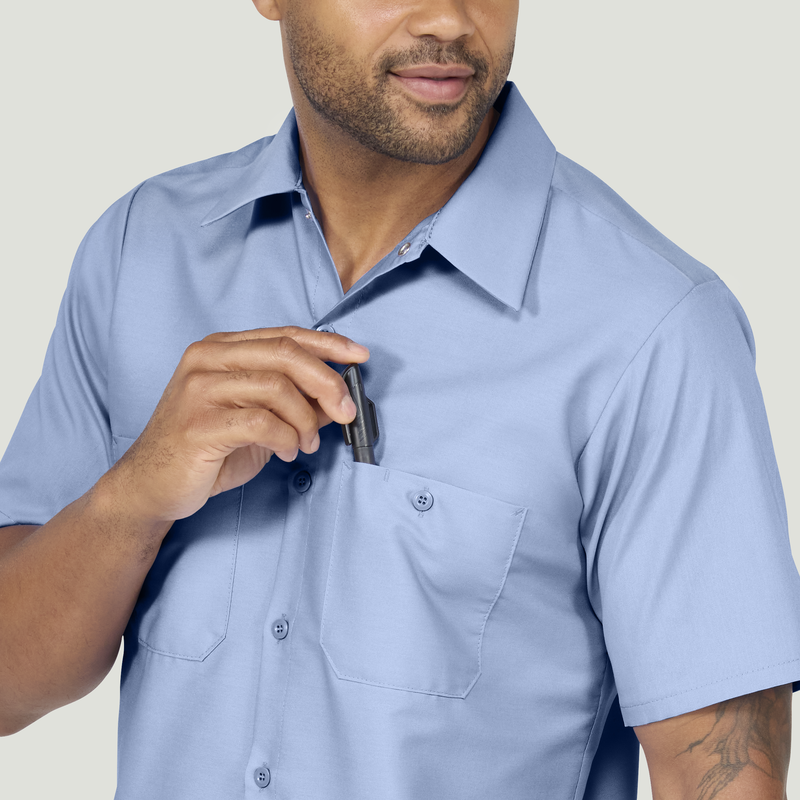Men's Short Sleeve Industrial Work Shirt