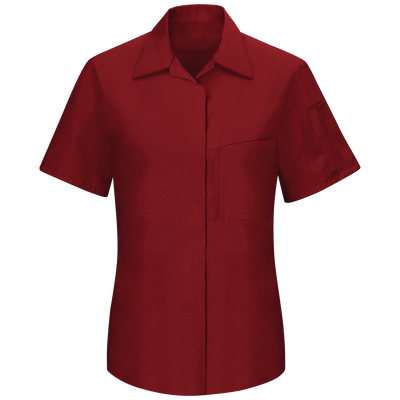 Women's Short Sleeve Performance Plus Shop Shirt with OilBlok Technology