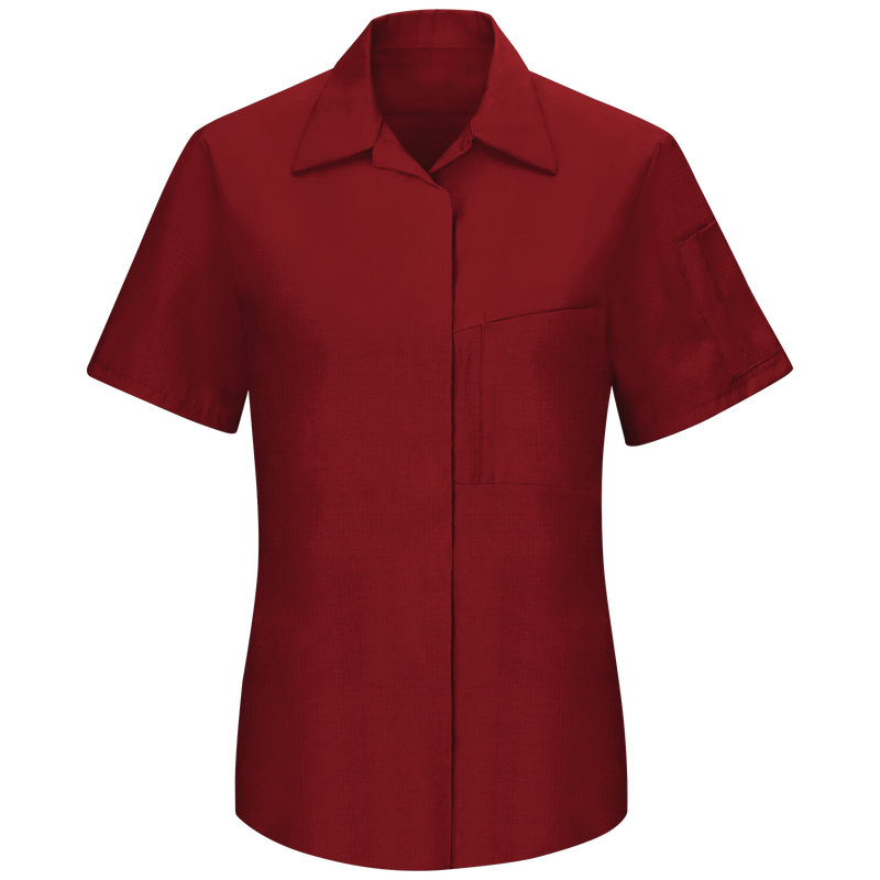 Women's Short Sleeve Performance Plus Shop Shirt with OilBlok Technology