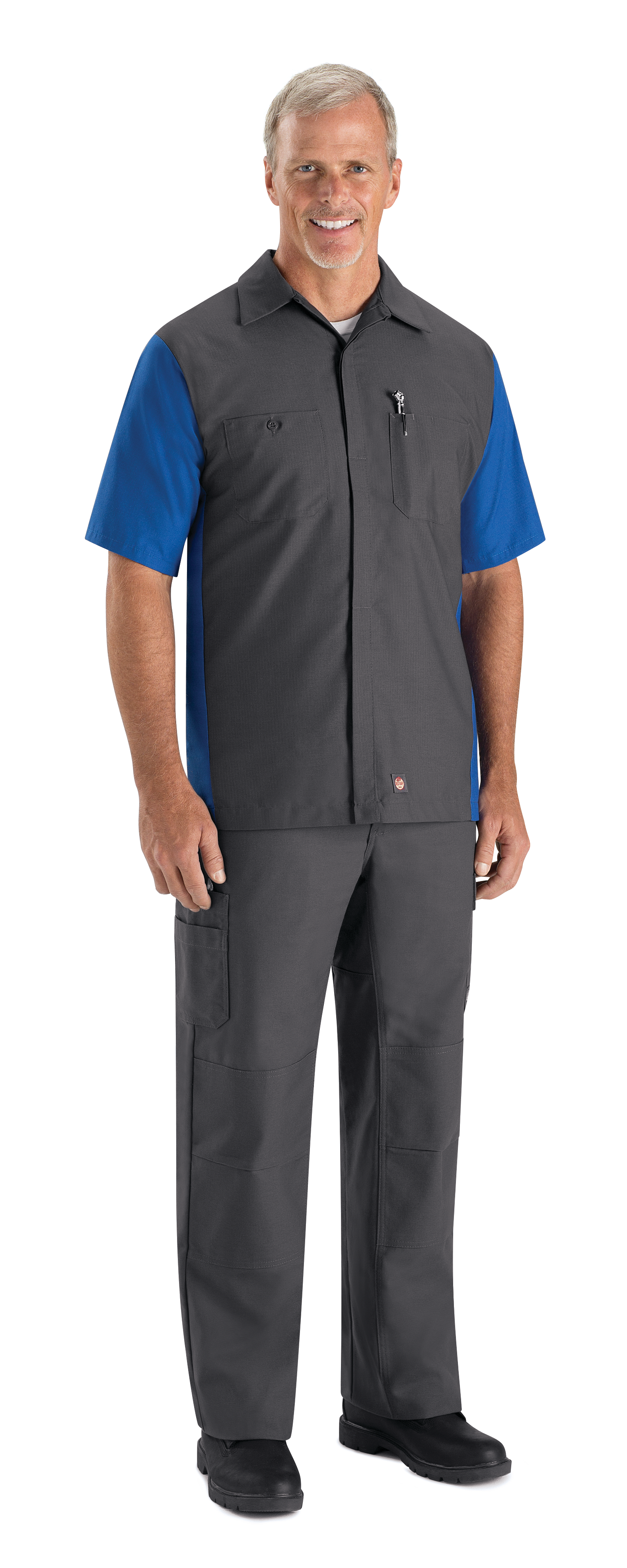 red kap double knee work pants