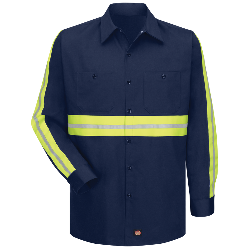 Long Sleeve Enhanced Visibility Cotton Work Shirt image number 1