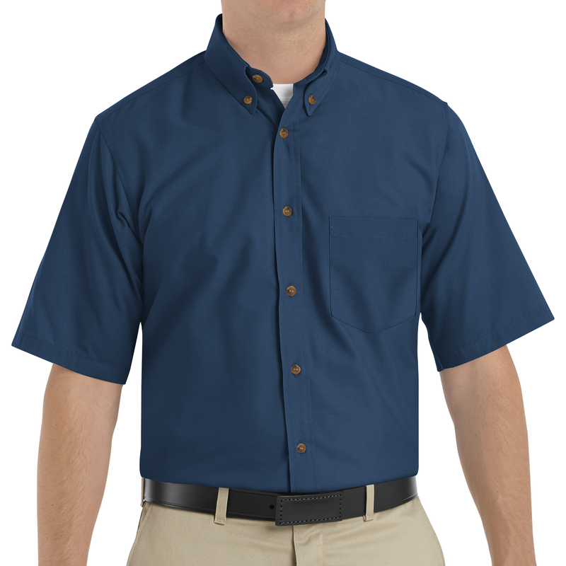 Men's Short Sleeve Poplin Dress Shirt image number 3