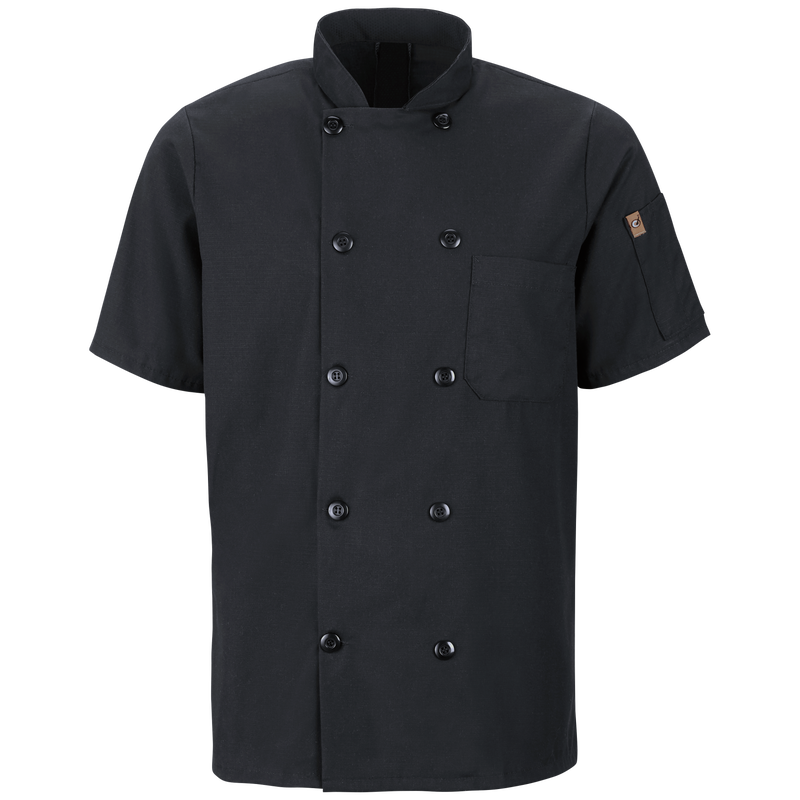 Men's Short Sleeve Chef Coat with OilBlok + MIMIX® image number 1