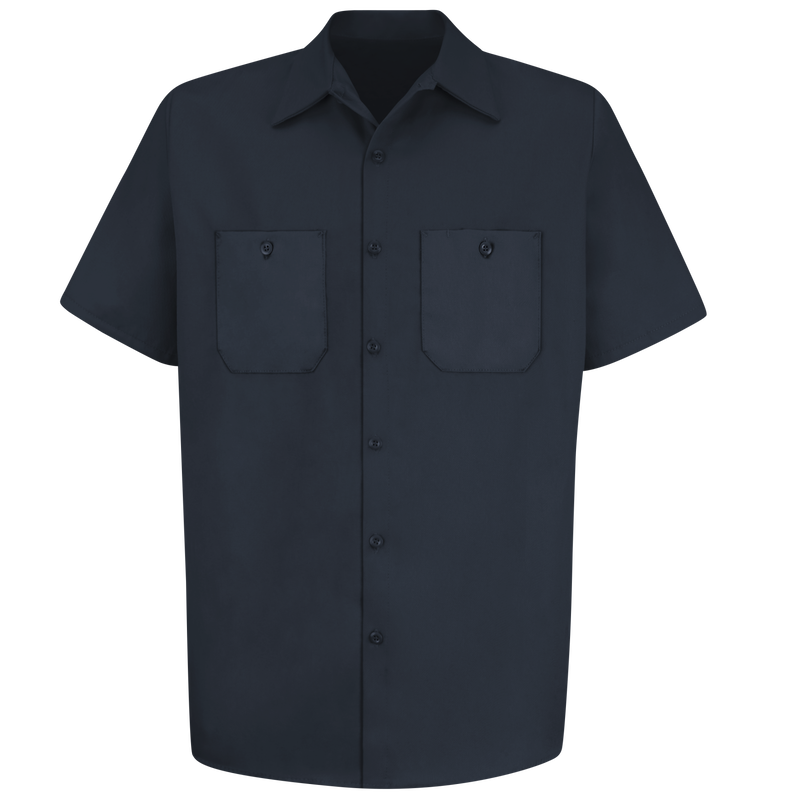 Men's Short Sleeve Wrinkle-Resistant Cotton Work&nbsp;Shirt image number 1