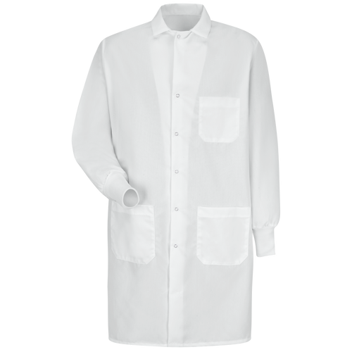 Unisex Specialized Cuffed Lab Coat with Interior Pocket