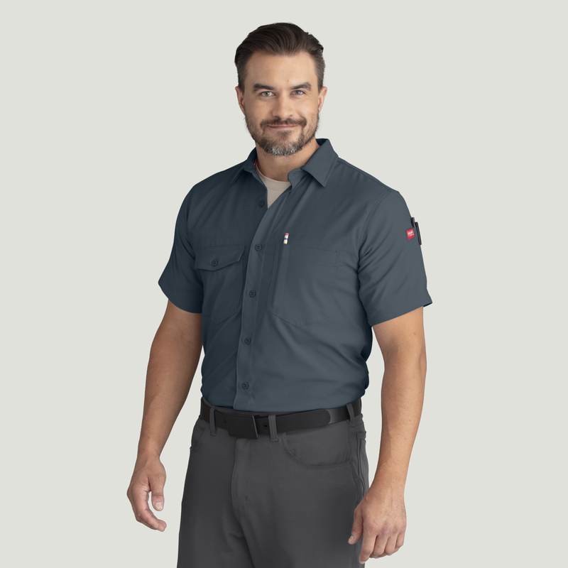Men's Cooling Short Sleeve Work Shirt image number 5