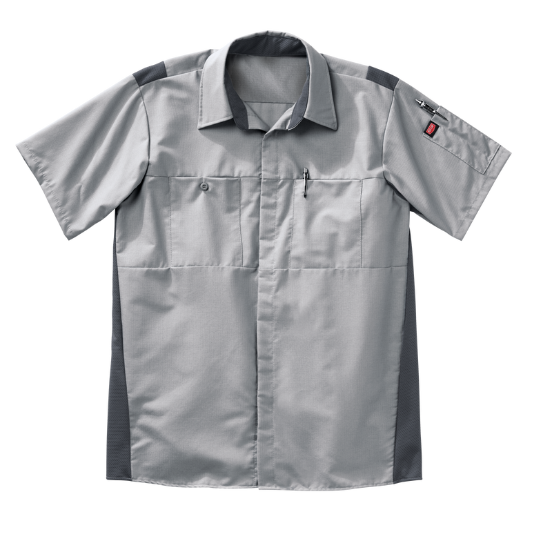 Men's Short Sleeve Performance Plus Shop Shirt With Oilblok Technology image number 7