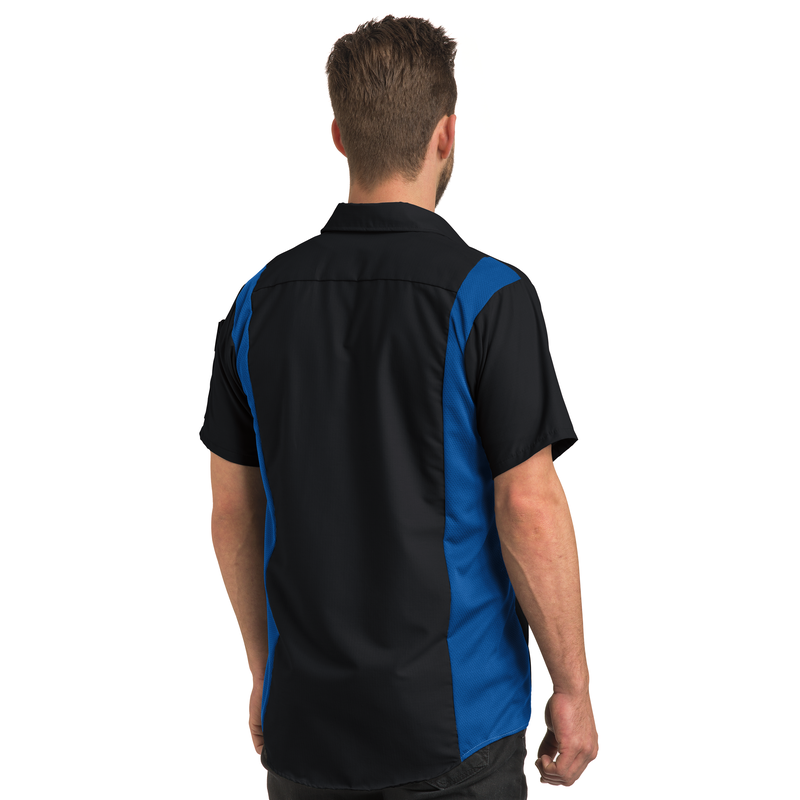 Men's Short Sleeve Performance Plus Shop Shirt With Oilblok Technology image number 3