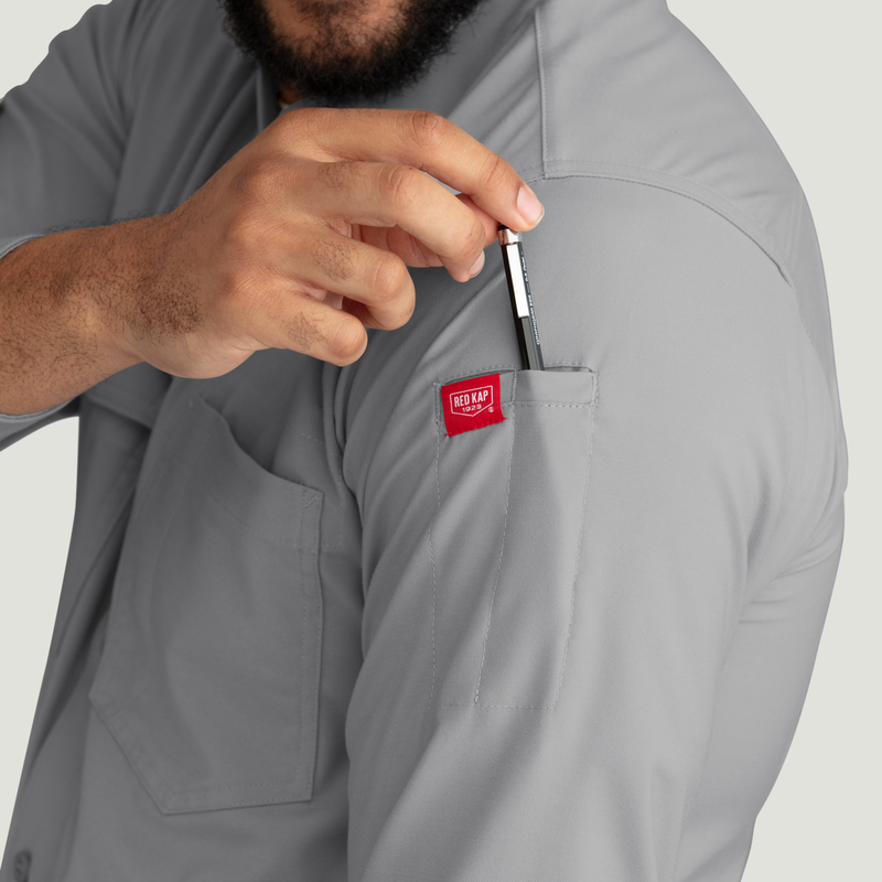 Men's Cooling Long Sleeve Work Shirt image number 14