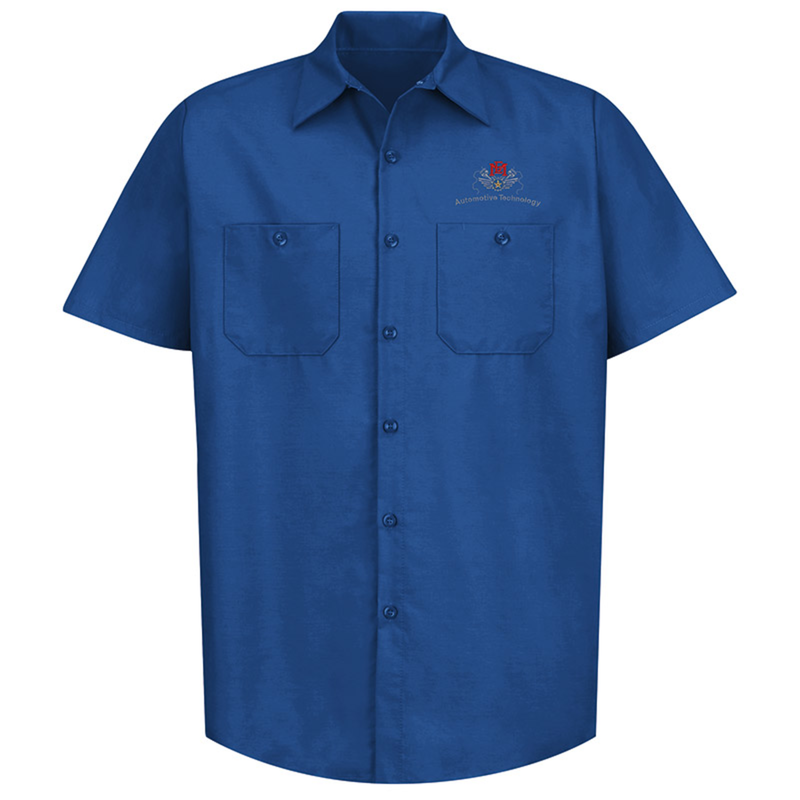 Men's Short Sleeve Workshirt Royal Blue image number 0