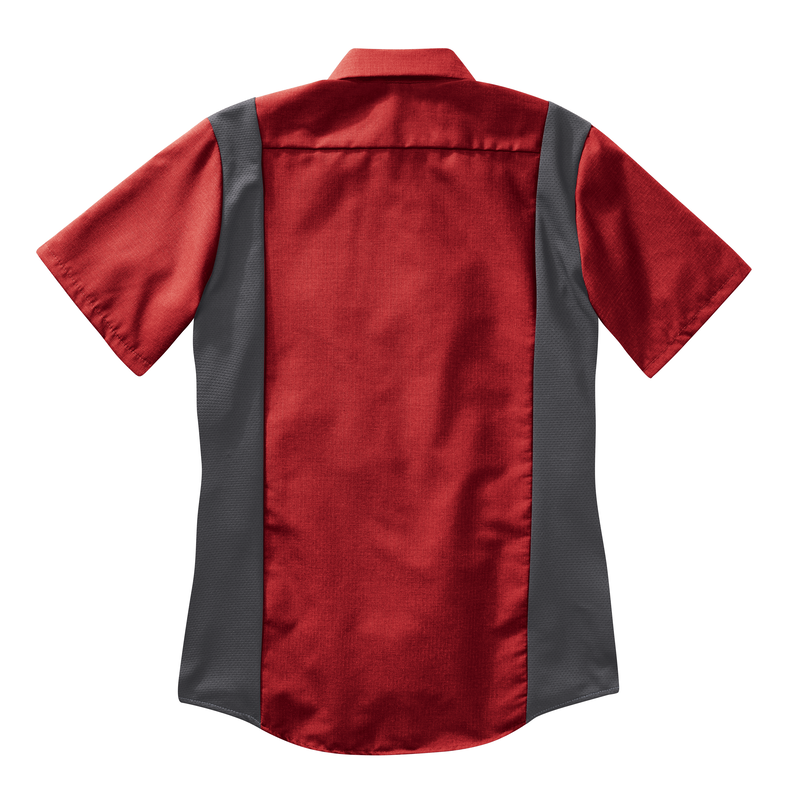 Women's Short Sleeve Performance Plus Shop Shirt with OilBlok Technology image number 6